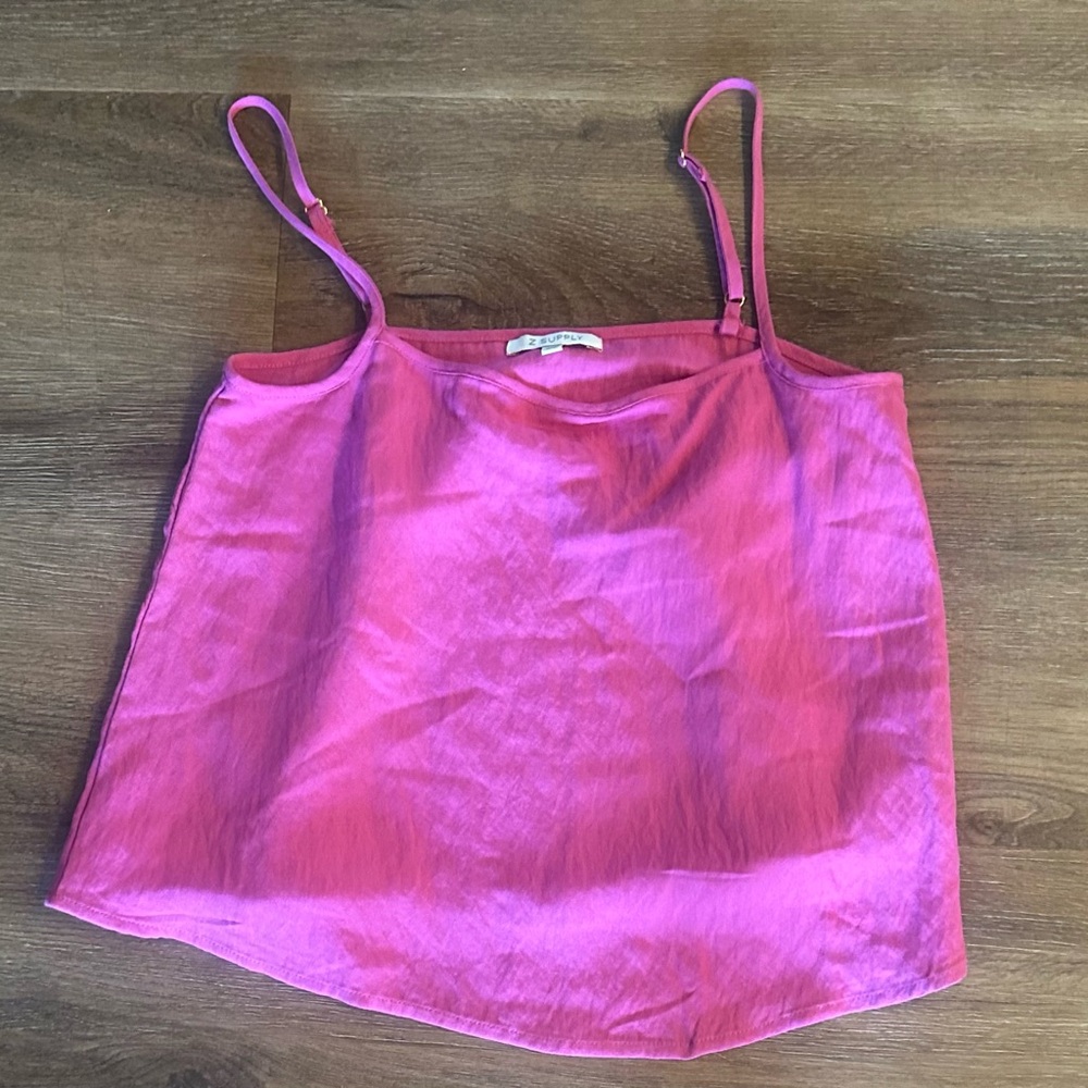 Z Supply Pink Spaghetti Strap Cami Top